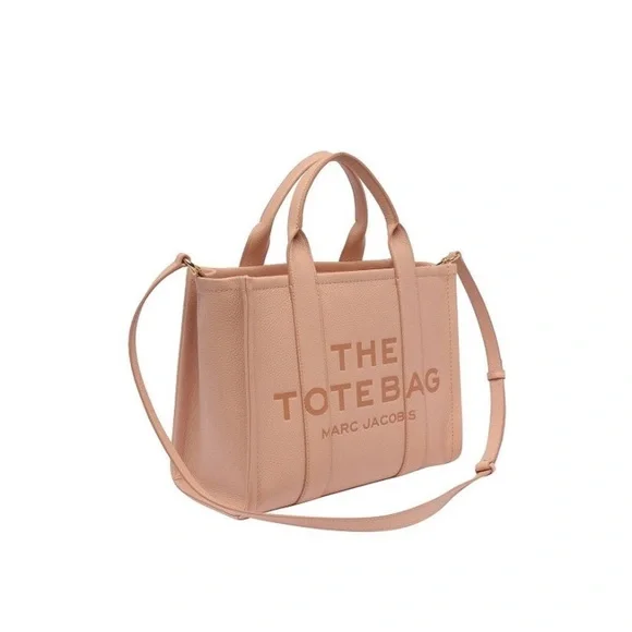 Marc Jacobs Rose Pink Medium Leather Tote Bag NEW! - Picture 3 of 14